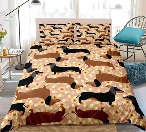Image of Cute Puppy Pattern Bedding Set - Beddingify