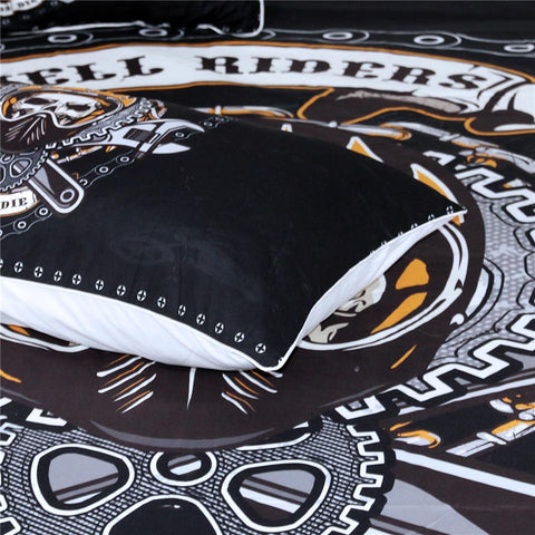 Image of Mechanical Skull Comforter Set - Beddingify