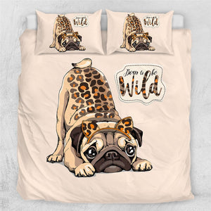 Wild Pug Comforter Set - Beddingify
