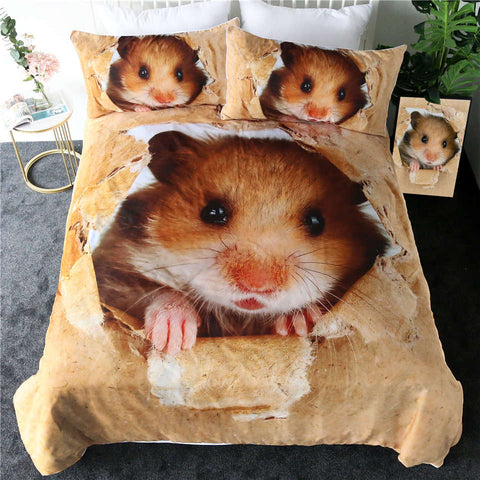 Image of Brown Hamster Bedding Set - Beddingify
