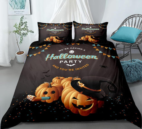 Image of Halloween Party Comforter Set - Beddingify