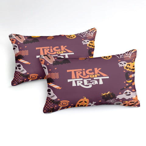 Happy Halloween Trick Or Treat Bedding Set - Beddingify