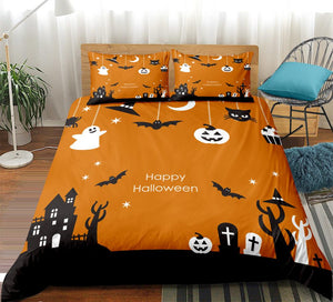 3D Happy Halloween Bedding Set - Beddingify