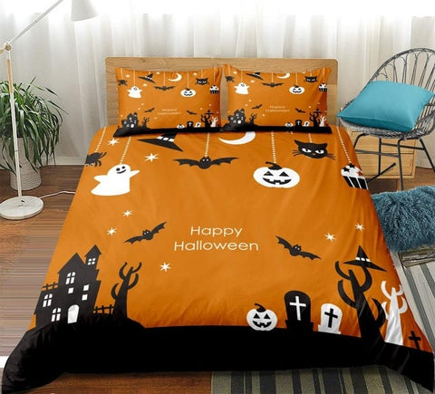 Image of 3D Happy Halloween Bedding Set - Beddingify