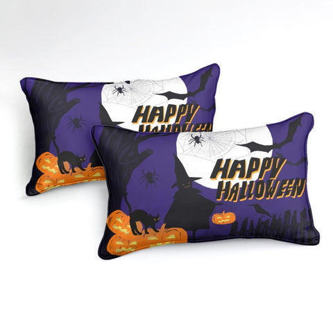 Image of Cartoon Halloween Comforter Set - Beddingify