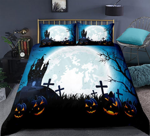 Image of Halloween Dark Castle Comforter Set - Beddingify