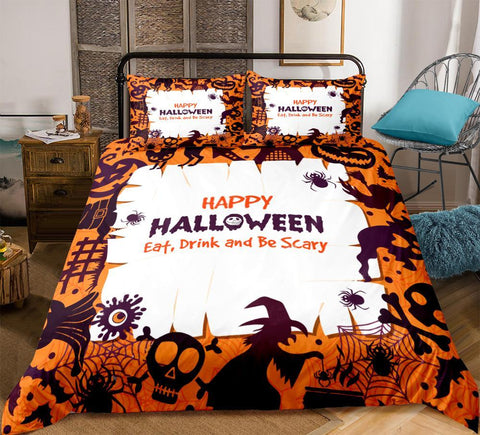 Image of Happy Halloween Comforter Set - Beddingify