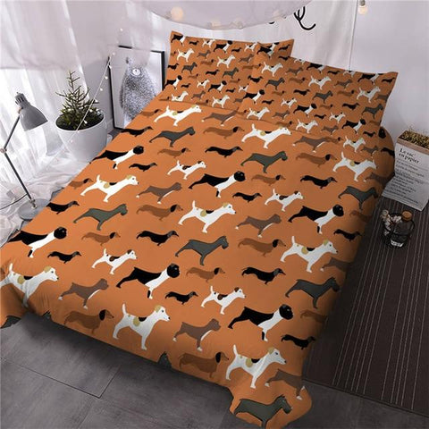 Image of Hipster Doodle Animal Comforter Set - Beddingify