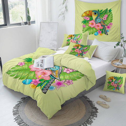 Image of Tropical Plant Bedding Set - Beddingify