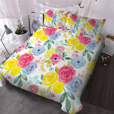 Image of Natural Flower Comforter Set - Beddingify