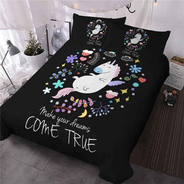 Cute Magical Unicorn Bedding Set - Beddingify