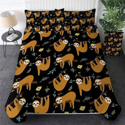 Image of Planet And Star Sloth Comforter Set - Beddingify