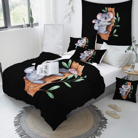 Image of Koala Family Animal Kids Comforter Set - Beddingify