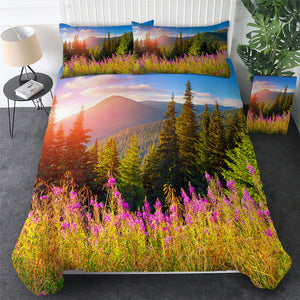 3D Printed Sunset Flower Bedding Set - Beddingify
