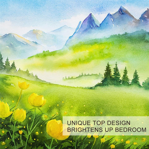 Image of Spring Mountain Art Landscape Bedding Set - Beddingify