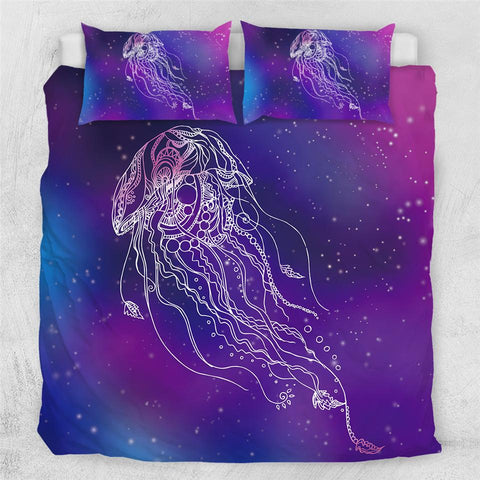Image of Lavender Jellyfish Comforter Set - Beddingify