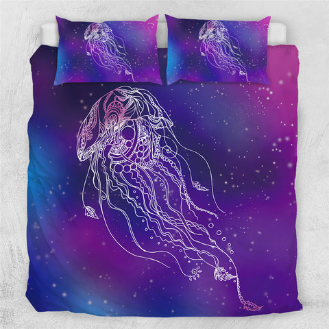 Image of Lavender Jellyfish Bedding Set - Beddingify