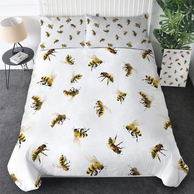 Honey Bee Golden Luxury Comforter Set - Beddingify