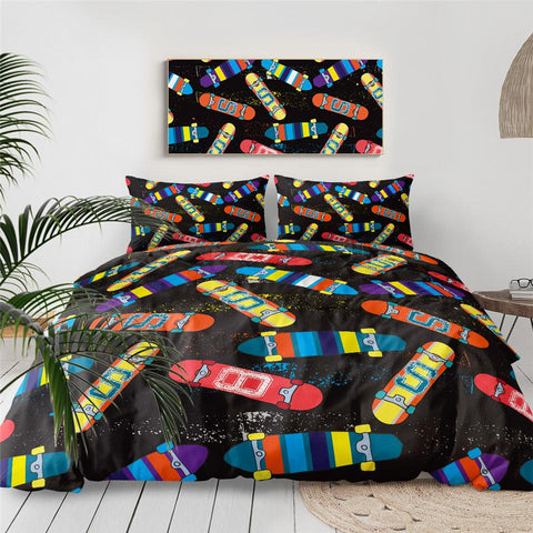 Image of Skateboard Comforter Set - Beddingify