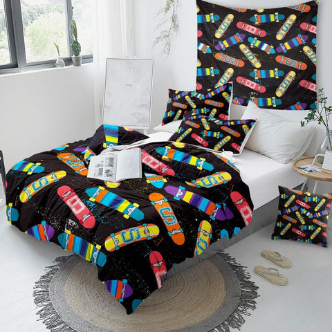 Image of Skateboard Comforter Set - Beddingify