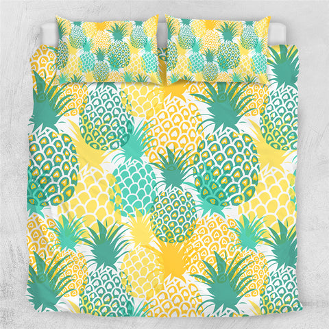 Image of Tropical Giant Pineapples Bedding Set - Beddingify