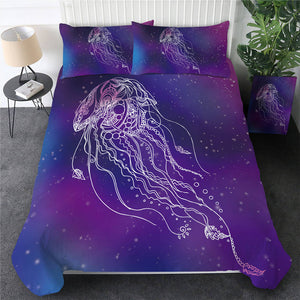 Lavender Jellyfish Bedding Set - Beddingify