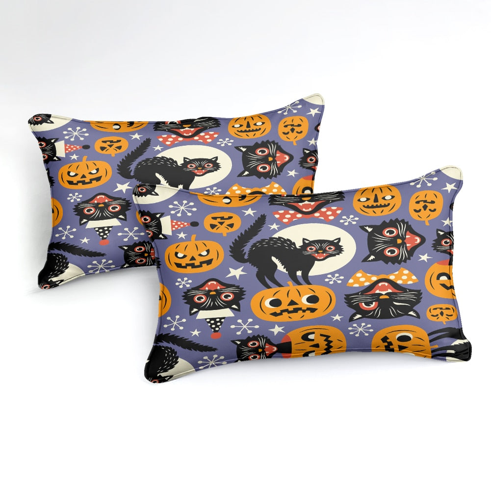 Halloween Black Cats Bedding Set - Beddingify
