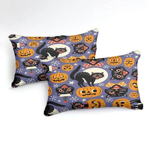 Image of Halloween Black Cats Bedding Set - Beddingify