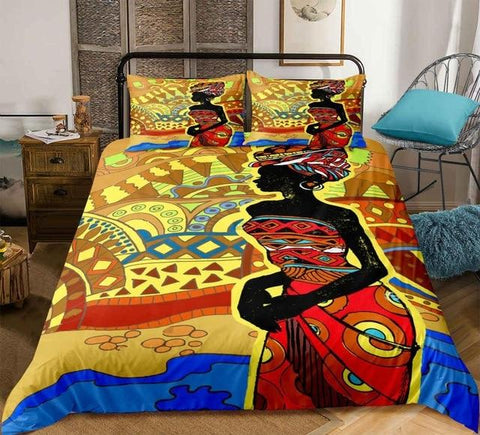 Image of African Woman Comforter Set - Beddingify