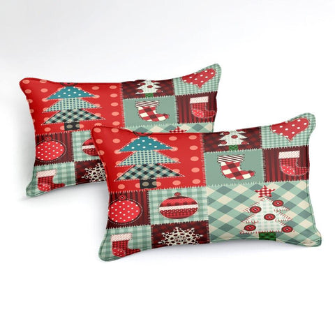 Image of Christmas Trees And Gifts Comforter Set - Beddingify