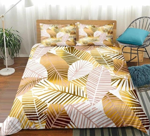 Modern Palm Leaf Bedding Set - Beddingify