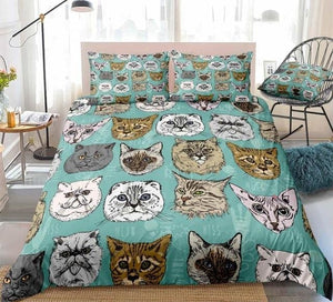 Cats Head Bedding Set - Beddingify