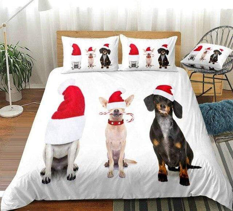 Image of Christmas Dog Comforter Set - Beddingify
