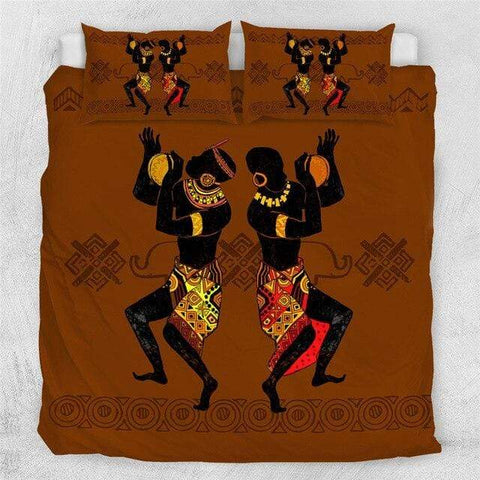 Image of Dancing African Woman Comforter Set - Beddingify