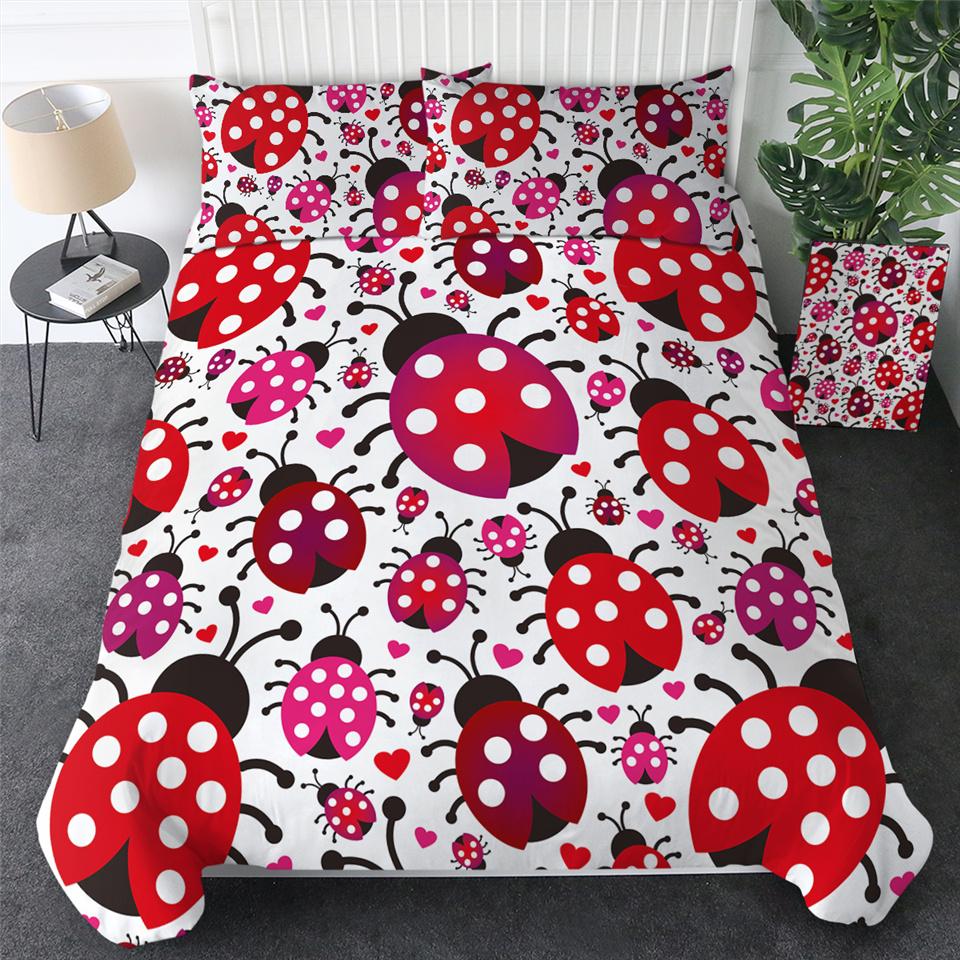 Red Ladybug Comforter Set - Beddingify