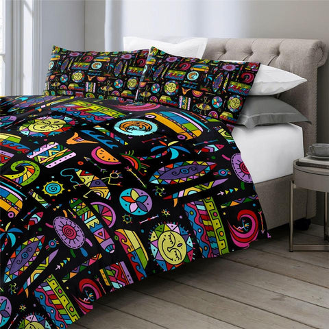 Image of Tribal Surfing Comforter Set - Beddingify