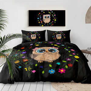 Cute Owl Bedding Set for Kids - Beddingify