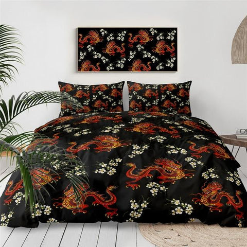 Image of Eastern Dragons Comforter Set - Beddingify