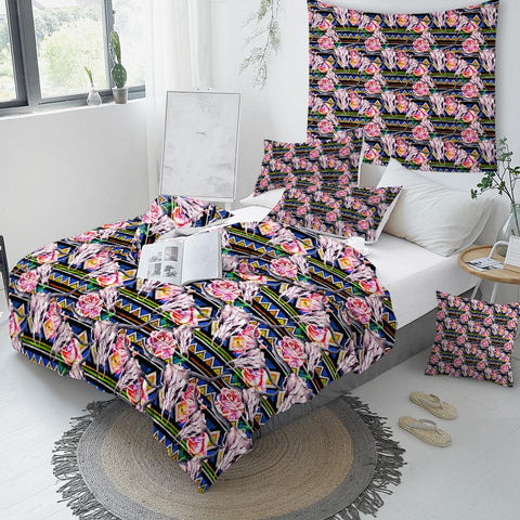Image of Bull Skull Comforter Set - Beddingify