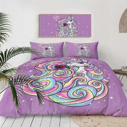 Image of Unicorn Girly Comforter Set - Beddingify