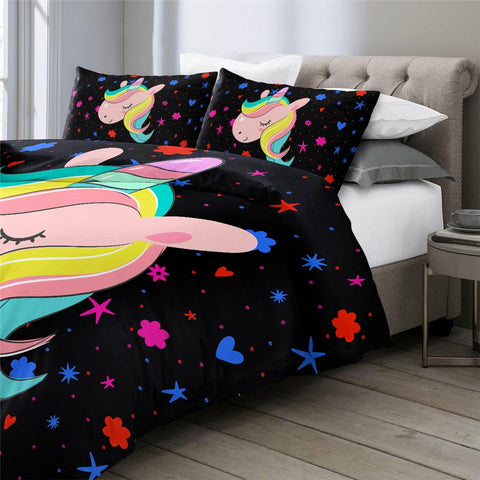 Image of Unicorn Kid Girly Comforter Set - Beddingify