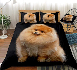 3D Cute Dog Comforter Set - Beddingify