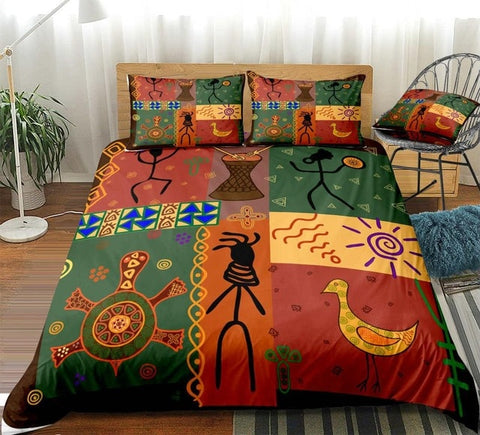 Image of African Style Dance Bedding Set - Beddingify