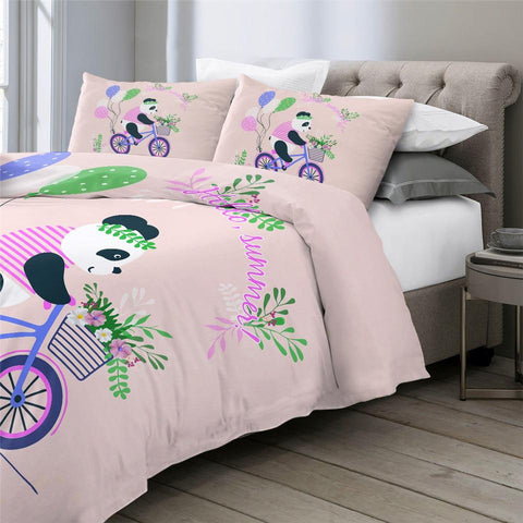 Image of Cute Panda Comforter Set - Beddingify