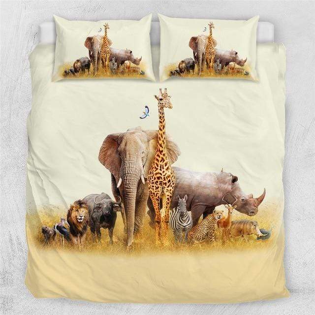 African Animals Comforter Set - Beddingify