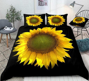 3D Sunflower Blooming Bedding Set - Beddingify