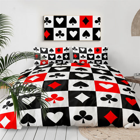 Image of Poker Series Modern Bedding Set - Beddingify