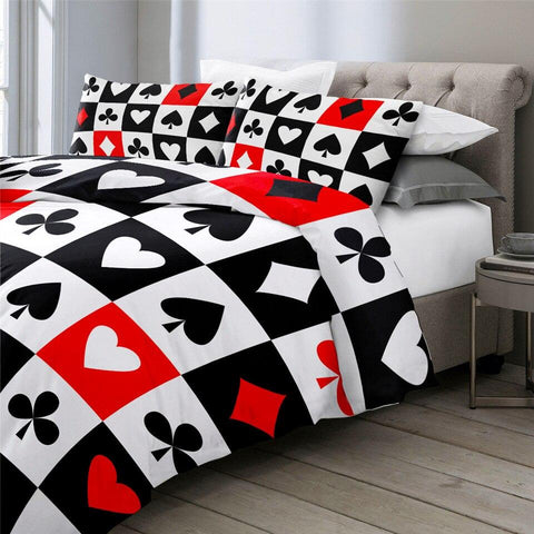 Image of Poker Series Modern Comforter Set - Beddingify