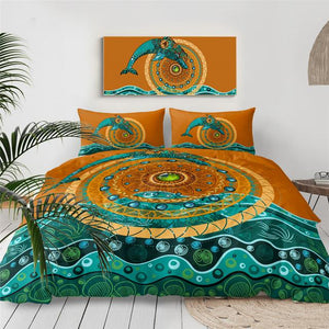 Dolphin Art Comforter Set - Beddingify