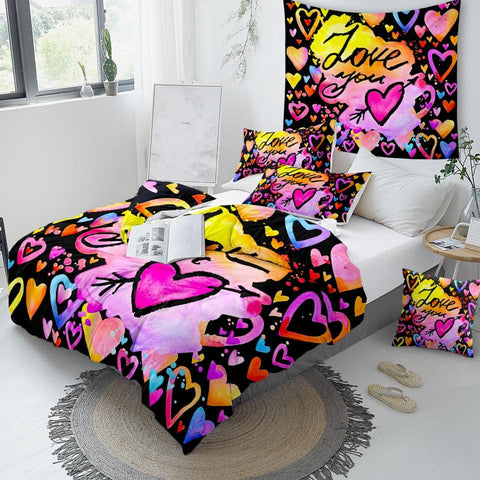 Image of Love You Comforter Set - Beddingify